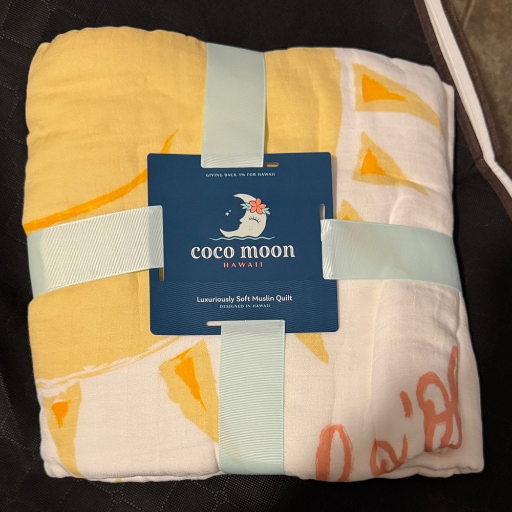 Coco Moon You Are My Sunshine Muslin Quilt